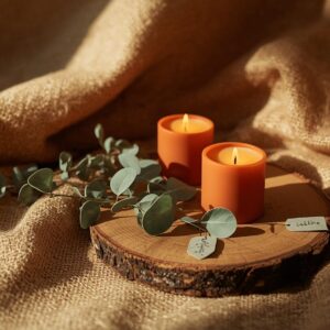 Earthly Clay Candle